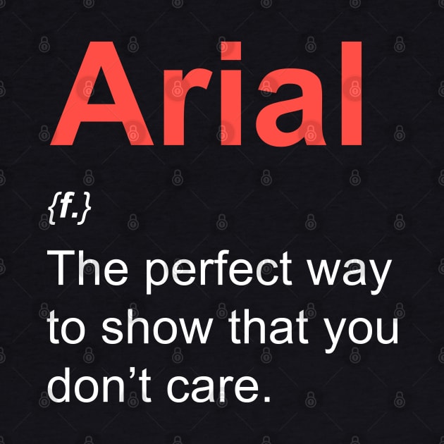 Arial (font) for graphic designers by Happy Lime